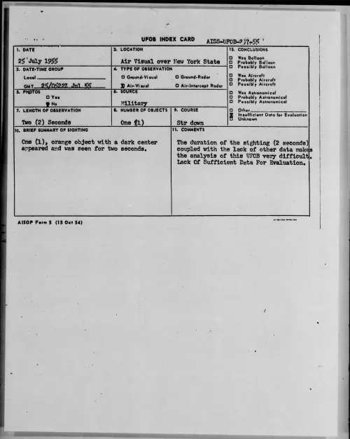 First page of 1955.07 - 6970555 - Air Visual Over New York State
