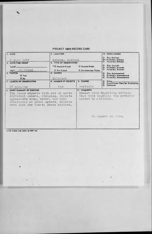 First page of 1957.07 - 6960828 - Kokomo, Indiana