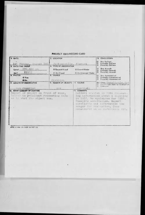 First page of 1957.08 - 6965762 - Jacksonville, Florida