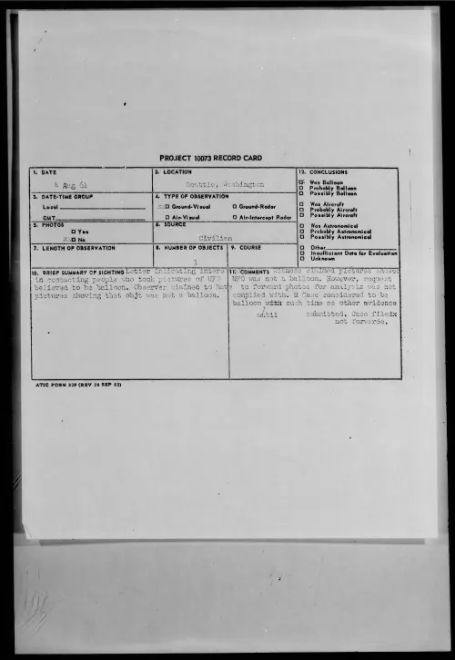 First page of 1961.08 - 8297333 - Seattle, Washington