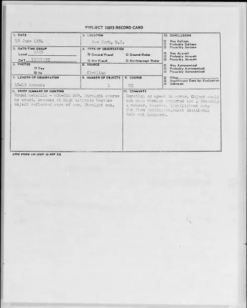 First page of 1954.06 - 8713990 - New York, N.Y