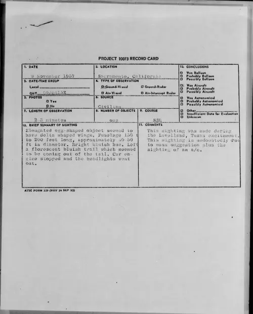 First page of 1957.11 - 6781941 - Sacramento, California