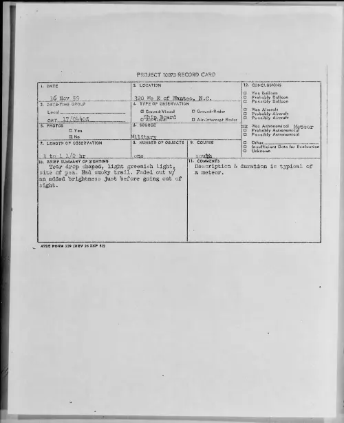First page of 1959.11 - 6965511 - 320 Me E Of Manteo, N.C