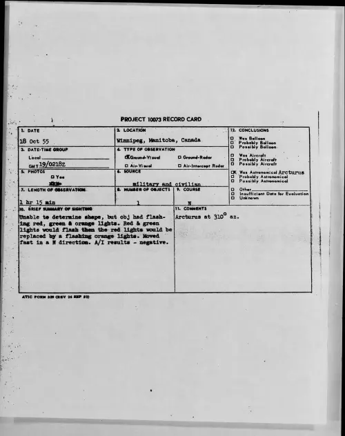 First page of 1955.10 - 7339683 - Winnipeg, Manitoba, Canada