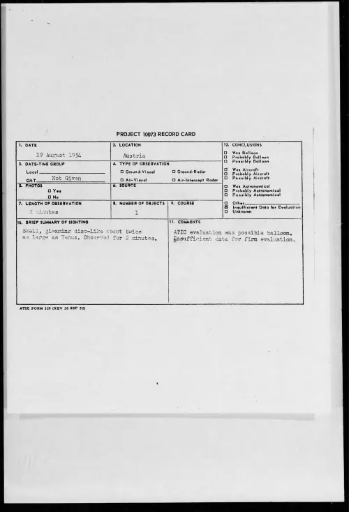 First page of 1954.08 - 8716406 - Austria