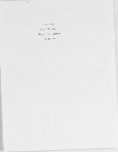 First page of 1960.06 - 6975803 - Champaign, Illinois (#6782)